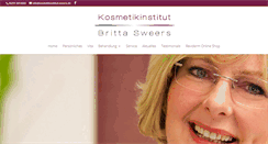 Desktop Screenshot of kosmetikinstitut-sweers.de