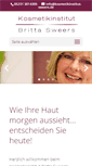 Mobile Screenshot of kosmetikinstitut-sweers.de